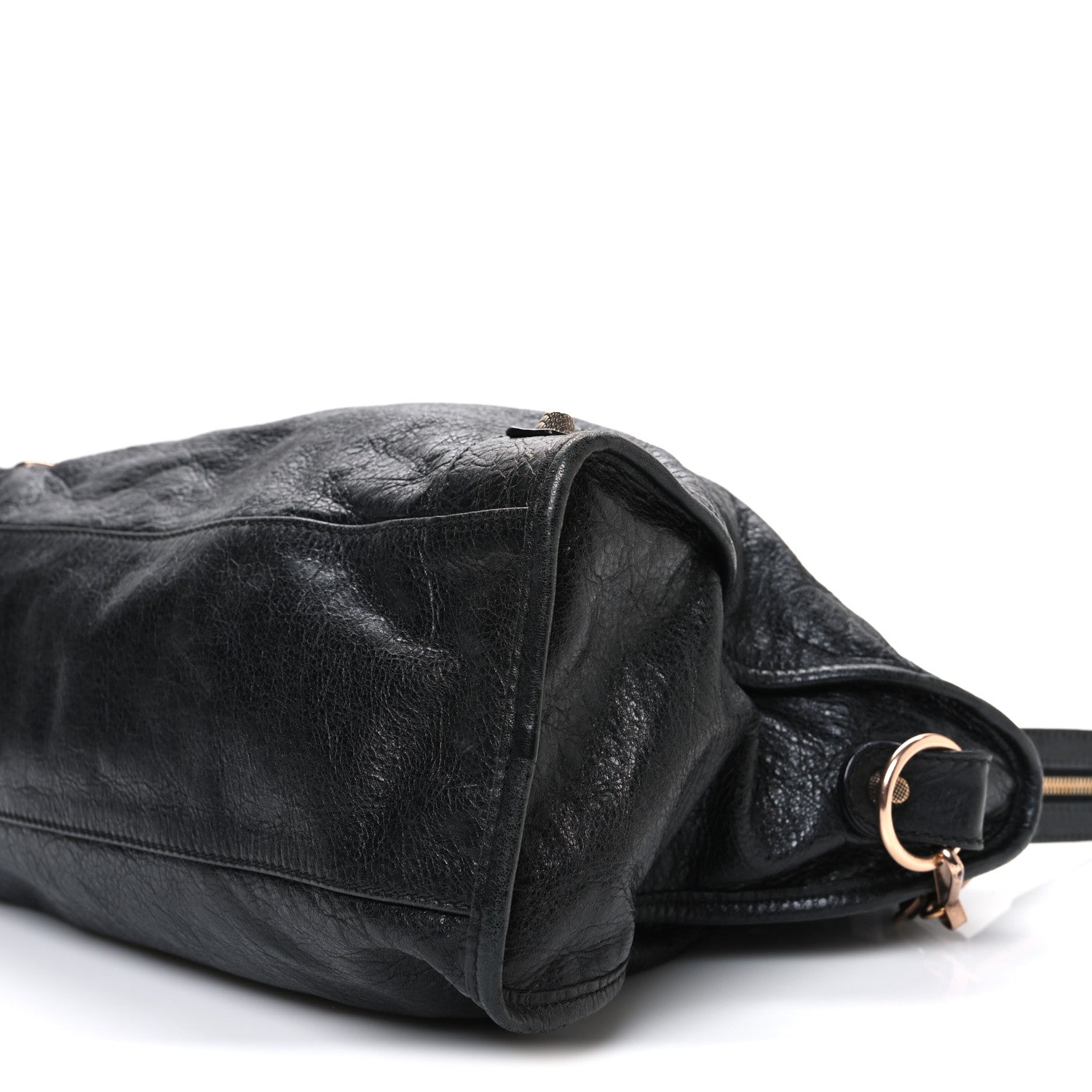 Balenciaga Agneau Giant 12 Rose Gold Hardware City Black