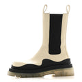 Bottega Veneta Calfskin The Tire Chelsea Boots 39.5 Wax Black Transparent