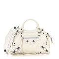 Balenciaga Agneau Arena Neo Cagole Handbag XS Optic White