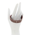 Christian Dior Woven Cotton Crystal Embroidered J'Adior Friendship Bracelet