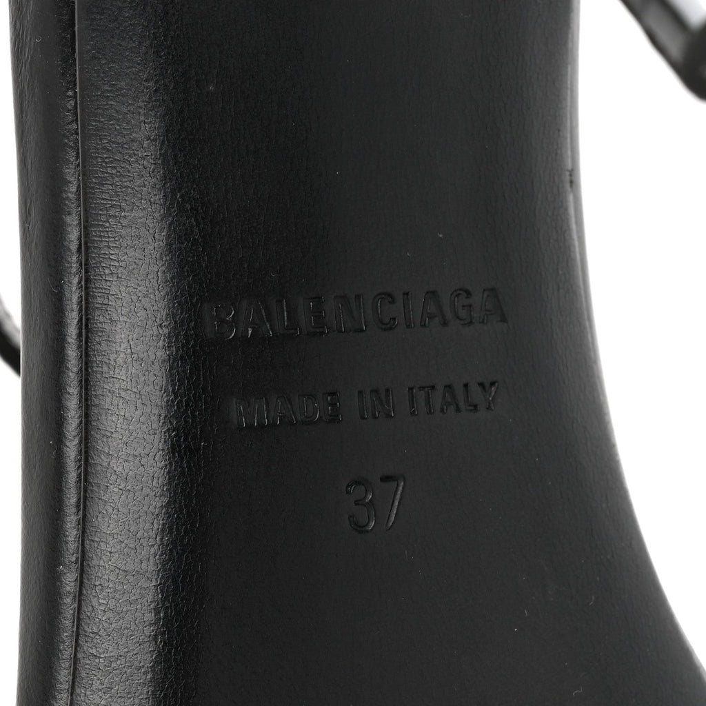 Balenciaga Calfskin Honey 90mm Sandal 37 Black