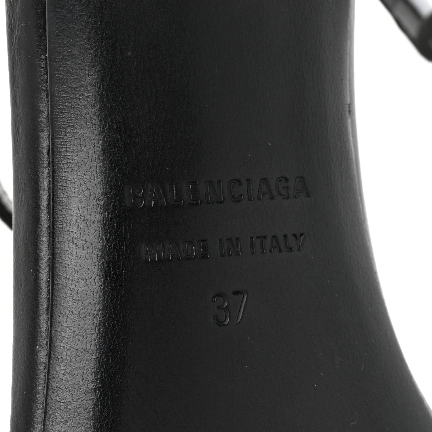 Balenciaga Calfskin Honey 90mm Sandal 37 Black