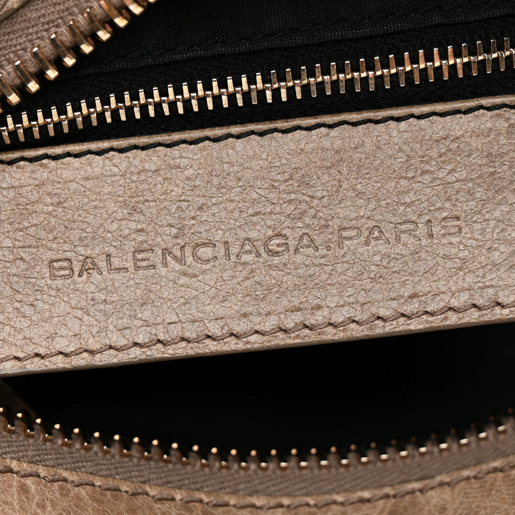 Balenciaga Agneau Giant 12 Rose Gold Hardware Work Gris Poivre