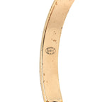 Chanel Metal Lambskin Crystal Sergeant Chanel Hoop Earrings Gold