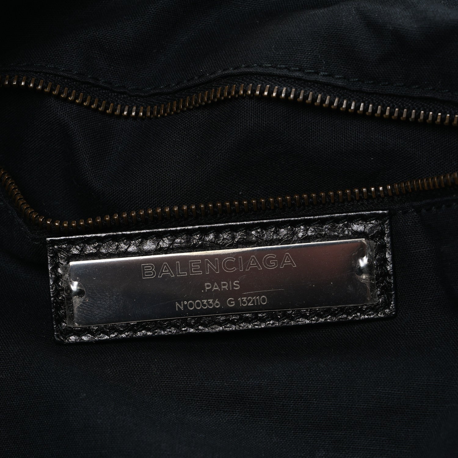 Balenciaga Agneau Classic Hardware Work Black