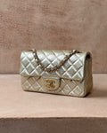 Chanel Mini Flap Rectangular - Gold Metallic Lambskin | Gold Hardware