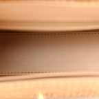 Chanel Braided Raffia Nano Kelly Flap Bag Dark Beige