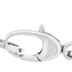 Gucci Sterling Silver Link Round Charm Bracelet