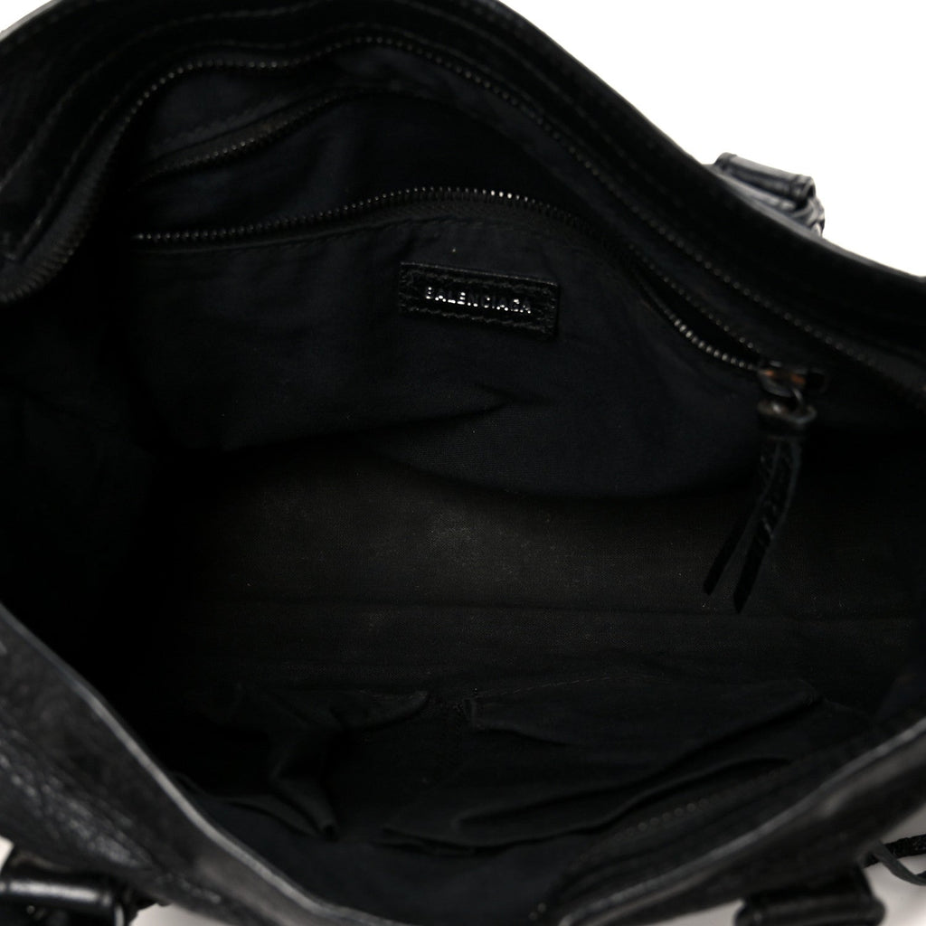 Balenciaga Agneau Arena Classic Black Hardware S City Black