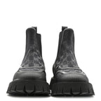 Gucci Canvas Calfskin GG Supreme Ankle Boots 39 Black