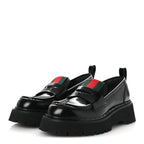 Gucci Spice Lux Womens Thea Web 20mm Platform Loafers 37 Black