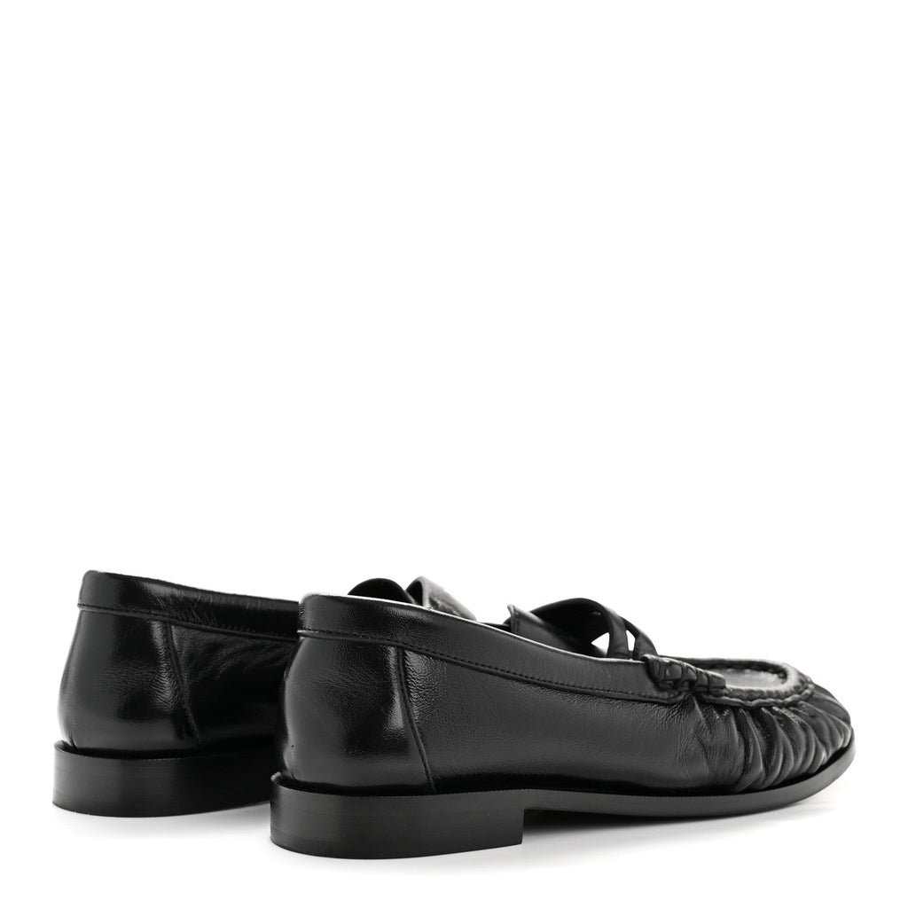 Saint Laurent Radiance Calfskin Le Loafer 15 Moccasin 37 Black