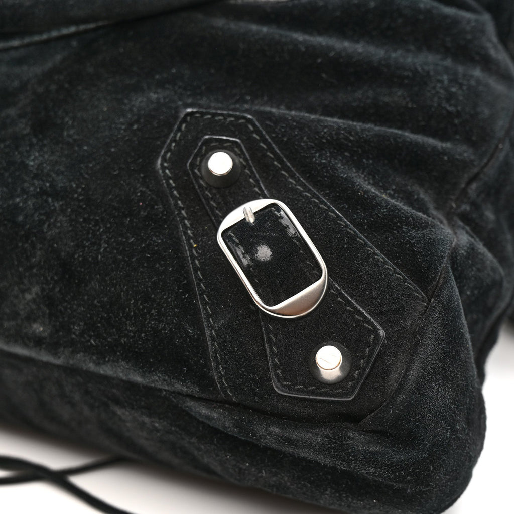 Balenciaga Baby Daim Suede Classic Hardware Town Black