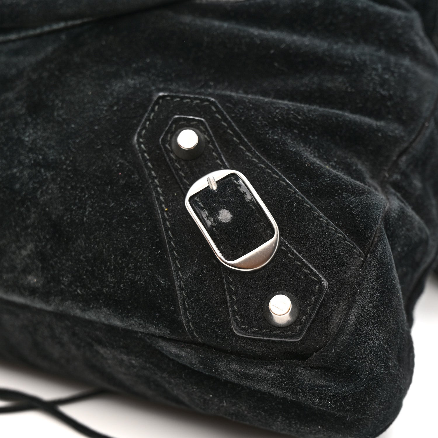Balenciaga Baby Daim Suede Classic Hardware Town Black