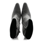 Balenciaga Wool Plaid Ankle Boots 41 Black White