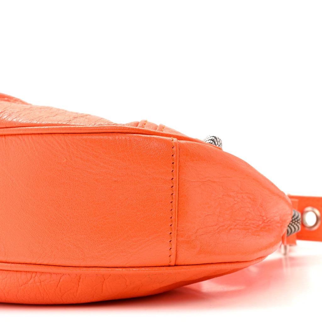 Balenciaga Agneau Arena Le Cagole Shoulder Bag XS Orange