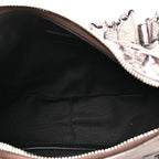 Balenciaga Metallic Agneau Arena Le Cagole Shoulder Bag XS  Dark Bronze