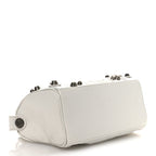 Balenciaga Agneau Arena Mini Le Cagole Duffle Crossbody Bag Optic White