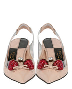 Gucci Womens Eleanor Strawberry Plexi Heels