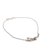Saint Laurent Monogram Charm Bracelet Silver