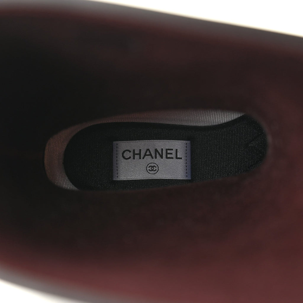 Chanel Caoutchouk CC High Boots 40 Black