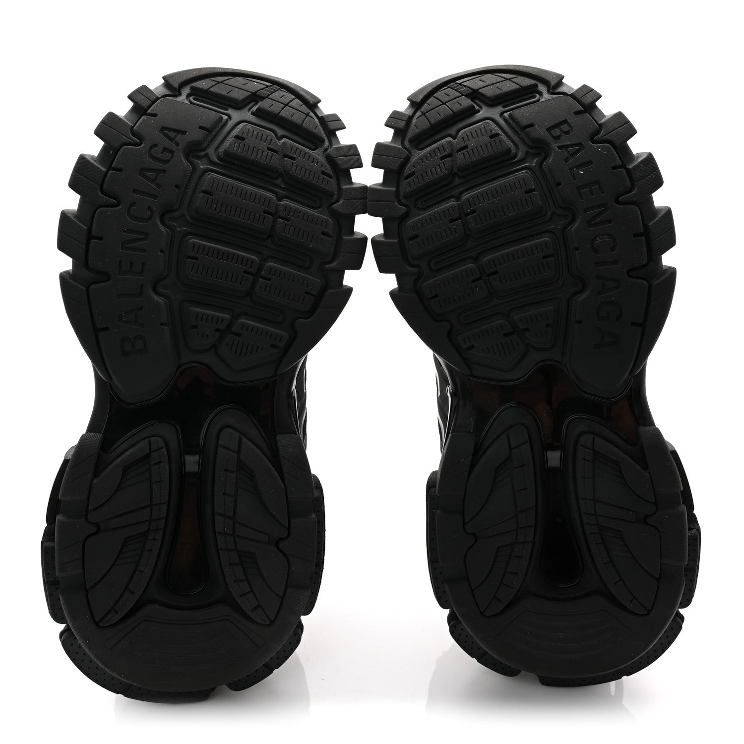 Balenciaga Mesh Nubuck Effect Fabric LED Womens Track Sneakers 37 Black