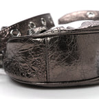 Balenciaga Metallic Agneau Arena Le Cagole Shoulder Bag XS Dark Bronze