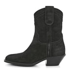 Saint Laurent Suede Eastwood Western Boots 35 Black