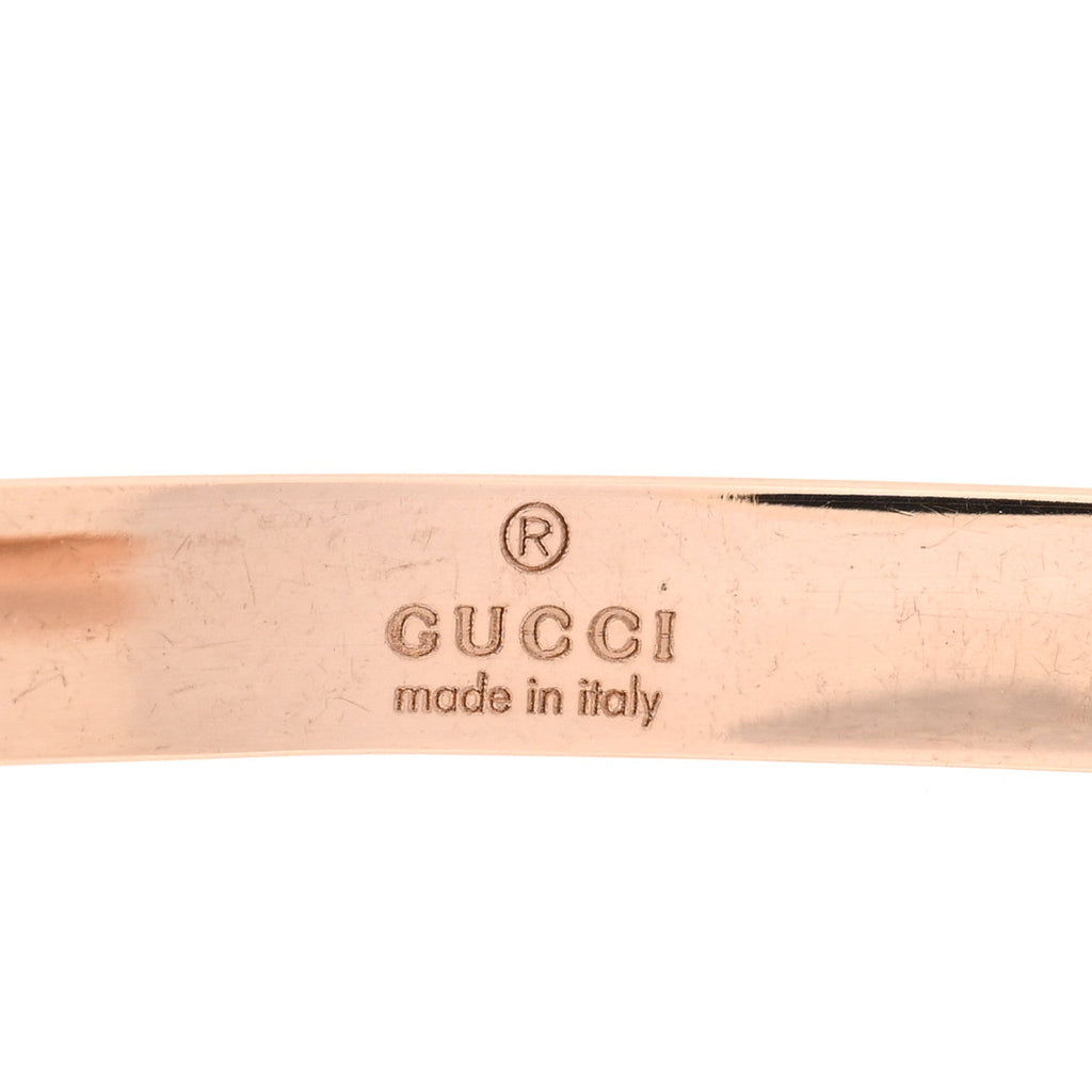 Gucci 18K Rose Gold Icon Cuff Bracelet