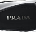 Prada Vernice Triangle 50mm Loafers 39.5 Black