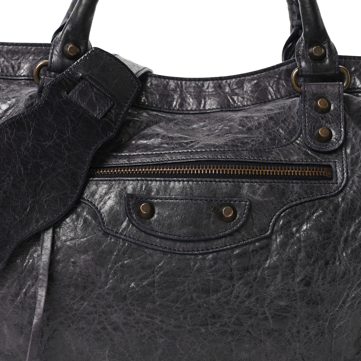 Balenciaga Agneau Classic Hardware City Bleu Roi
