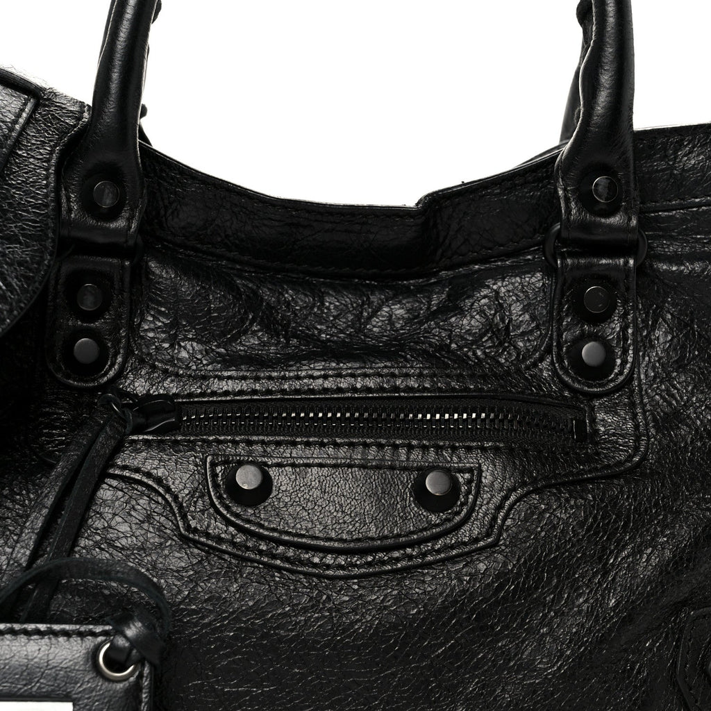 Balenciaga Agneau Arena Classic Black Hardware S City Black