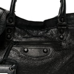 Balenciaga Agneau Arena Classic Black Hardware S City Black