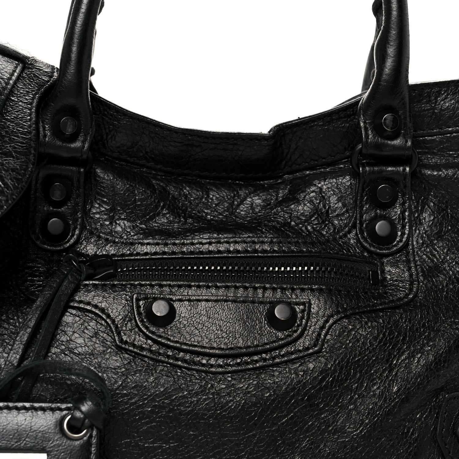 Balenciaga Agneau Arena Classic Black Hardware S City Black