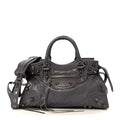 Balenciaga Agneau Arena Neo Cagole City Handbag Dark Grey