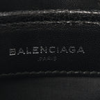 Balenciaga Chevre Silver Metallic Edge Hardware Nano City Black