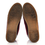 Chanel Tweed Calfskin Patent CC Lace Up Short Boots 39 Burgundy
