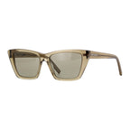Saint Laurent Sunglasses Cat Eye Full Rim, Blue Havana Frame and Black Lens SL276MICA009