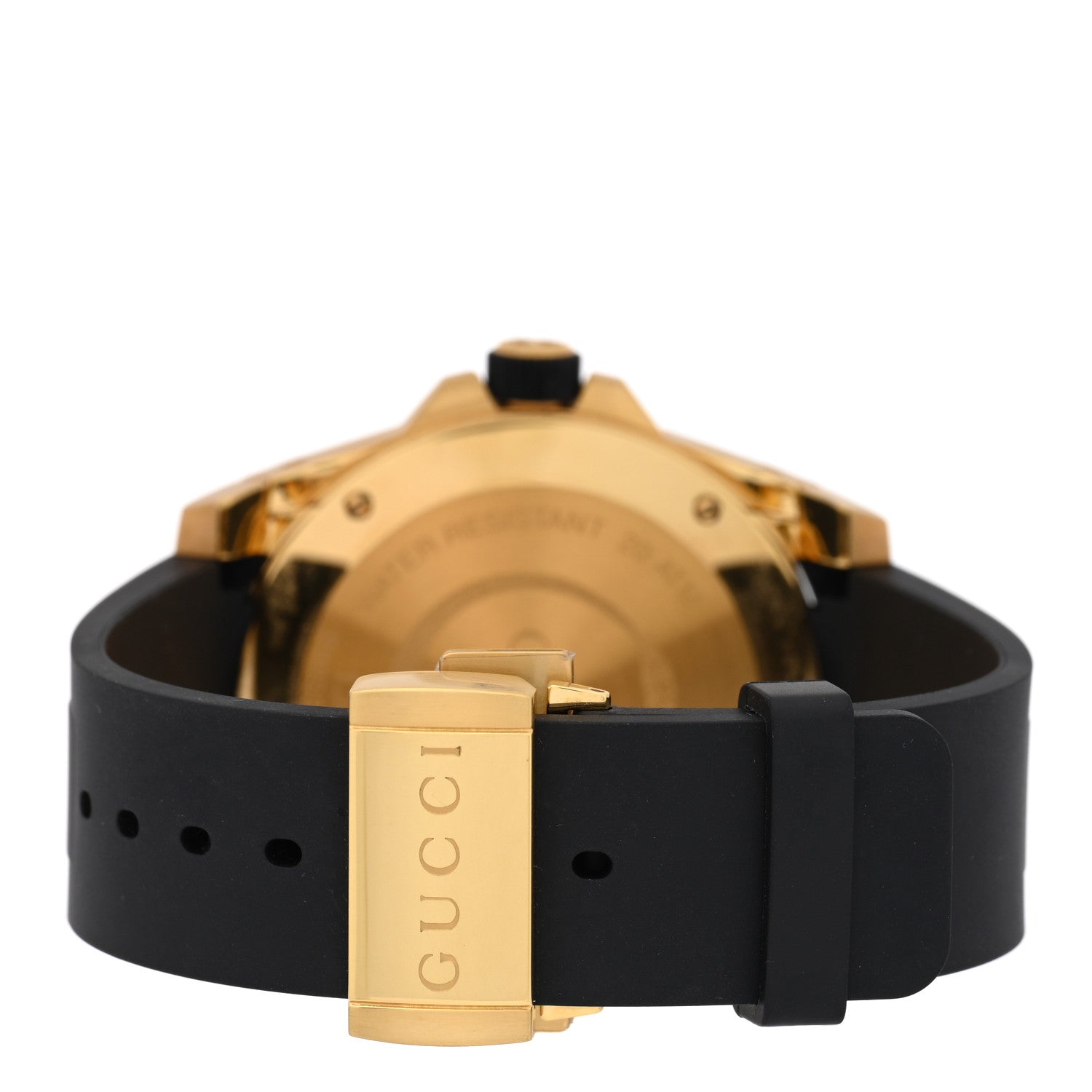 Gucci Stainless Steel Rubber 45mm Dive Snake Quartz Watch Black