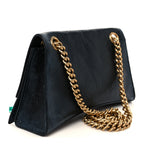Balenciaga Crushed Calfskin Quilted Small Souvenirs Crush Chain Bag Black