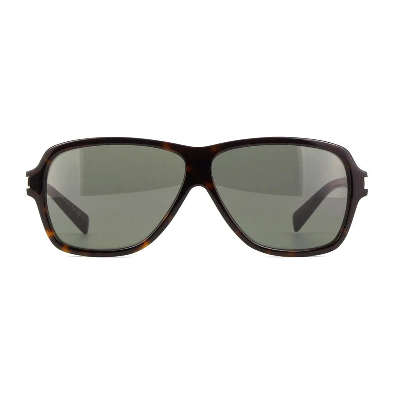 Saint Laurent Sunglasses Aviator Full Rim, Havana Frame and Grey Lens SL609CAROLYN002