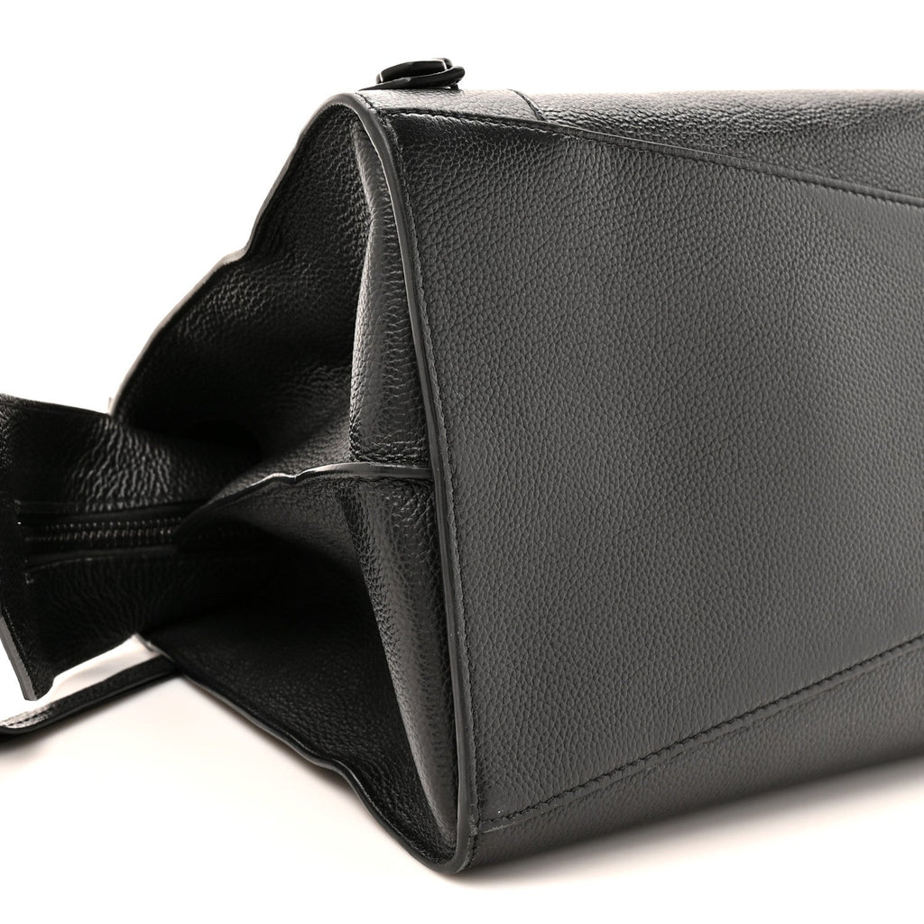 Balenciaga Grained Calfskin Neo Classic Black Hardware Medium City Black