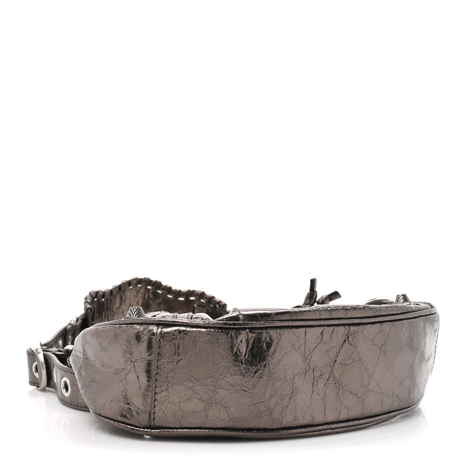 Balenciaga Metallic Agneau Arena Le Cagole Shoulder Bag XS Dark Bronze