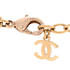 Chanel Crystal Pearl CC Choker Necklace Gold