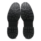 Chanel Calfskin Quilted CC Mocassin Loafers 42 Brown