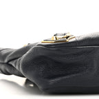 Balenciaga Chevre Gold Metallic Edge Hardware Town Bleu Nuit Dark Sea