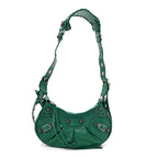 Balenciaga Agneau Arena Le Cagole Shoulder Bag XS Jade