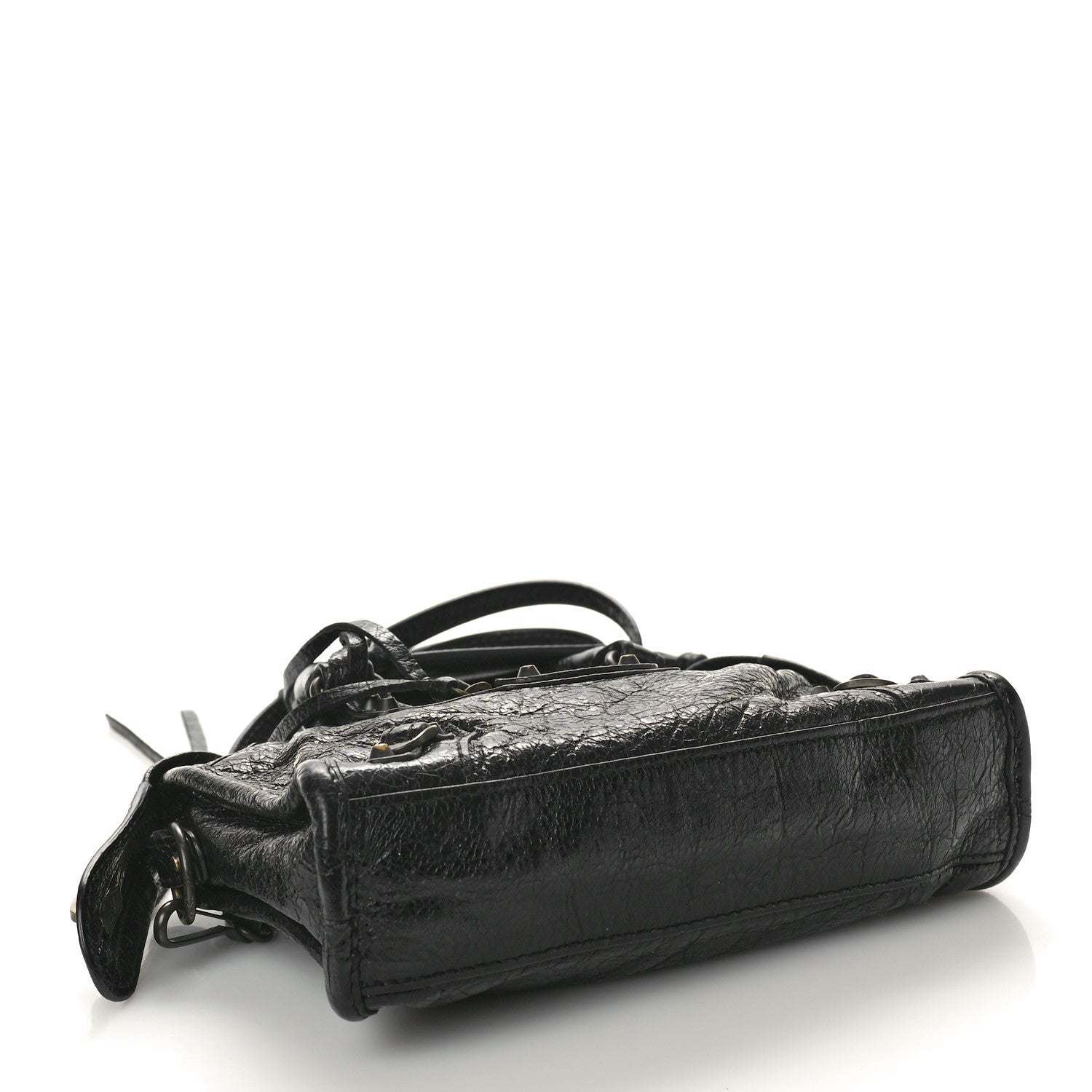 Balenciaga Agneau Classic Gold Hardware Nano City Black