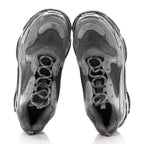 Balenciaga Fabric Mesh Dyed Mens Triple S Sneakers 45 Grey