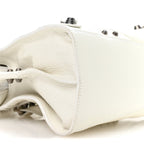 Balenciaga Agneau Arena Neo Cagole Handbag XS Optic White